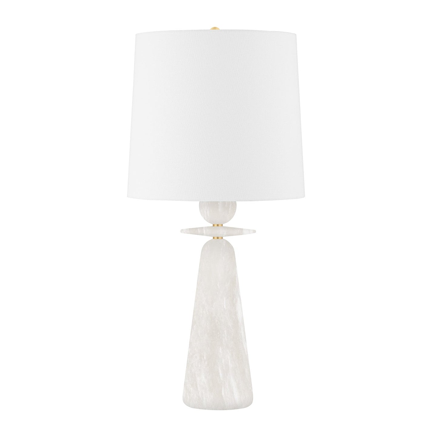 Leuchte Shop Tischleuchte 30", Alabaster mit Messingakzenten