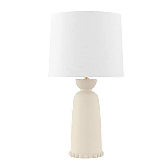 Leuchte Shop Keramik-Tischlampe 27", Antik-Elfenbein
