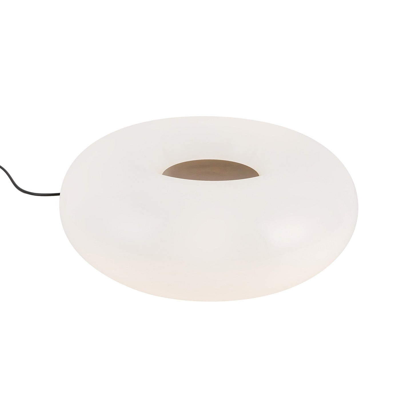 Leuchte Shop LED-Tischleuchte, 33 cm (13 Zoll), Messing antikisiert und Opalglas