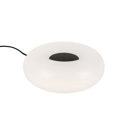 Leuchte Shop LED-Tischleuchte 9", Mattschwarz und Opalglas